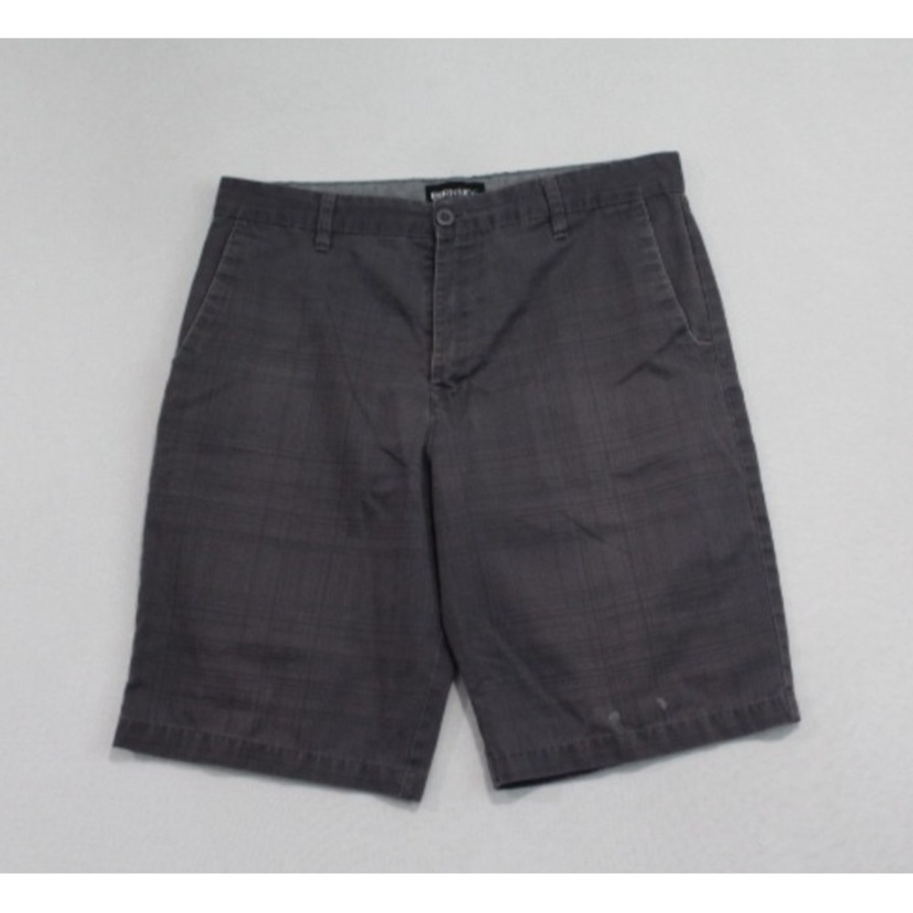 Burnside Men Gray Chino Shorts Casual Outdoor Size 34